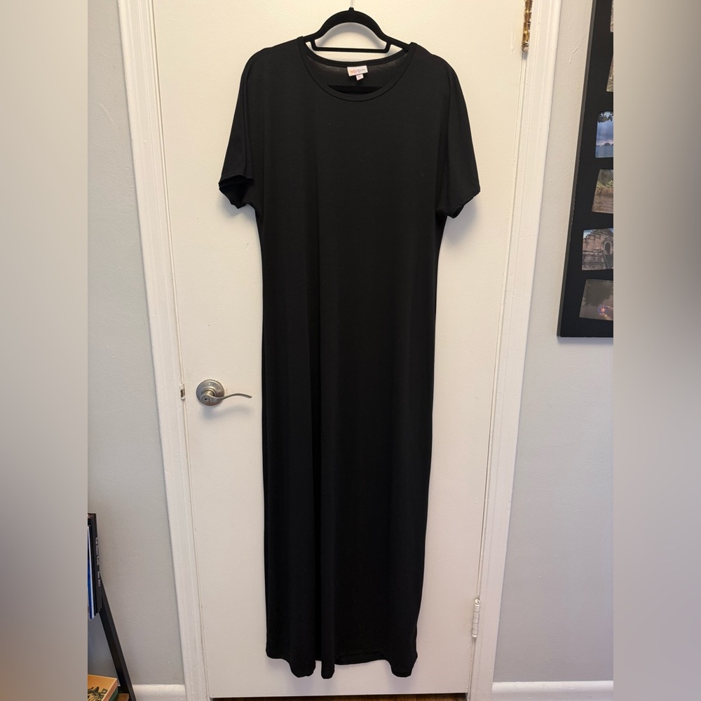 LuLaRoe Elegant Black Midi Dress